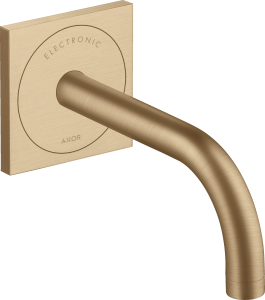 AXOR Uno Samoczynna bateria umywalkowa do montażu podtynkowego ściennego z wylewką 165mm, element zewnętrzny Brąz Szczotkowany