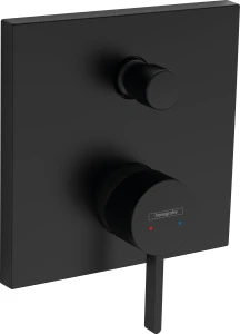 BATERIA WANNOWA PODTYNKOWA FINORIS CZARNY MAT HANSGROHE