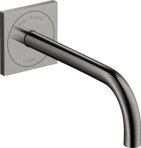 AXOR Uno Samoczynna bateria ścienna do montażu podtynkowego ściennego z wylewką 225 mm, element zewnętrzny Czarny Chrom Polerowany