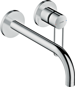 AXOR Uno Jednouchwytowa bateria umywalkowa montaż ścienny podtynkowy z wylewką 225mm i uchwytem loop Chrom