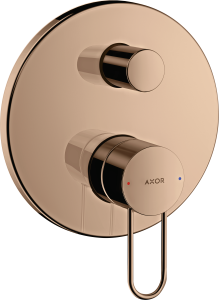 AXOR Uno Jednouchwytowa bateria wannowa, montaż podtynkowy Czerwone Złoto Polerowane