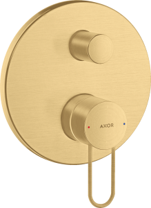 AXOR Uno Jednouchwytowa bateria wannowa Złoty Optyczny Szczotkowany