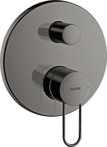 AXOR Uno Jednouchwytowa bateria wannowa Czarny Chrom Polerowany