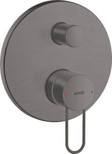 AXOR Uno Jednouchwytowa bateria wannowa Czarny Chrom Szczotkowany