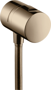 AXOR Uno Przyłącze węża, zawór odcinający Czerwone Złoto Polerowane