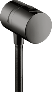 AXOR Uno Przyłącze węża, zawór odcinający Czarny Chrom Polerowany