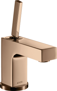 AXOR Citterio Jednouchwytowa bateria umywalkowa 80 Czerwone Złoto Polerowane