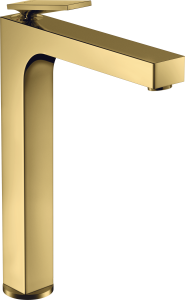 AXOR Citterio Jednouchwytowa bateria umywalkowa 280 z uchwytem dźwigniowym z niezamykanym kompletem odpływowym Złoty Optyczny Polerowany