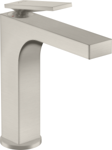 AXOR Citterio Jednouchwytowa bateria umywalkowa 160 z uchwytem dźwigniowym i kompletem odpływowym Stal Szlachetna Optyczna