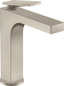 AXOR Citterio Jednouchwytowa bateria umywalkowa 160 z uchwytem dźwigniowym i niezamykanym kompletem odpływowym  Nikiel Szczotkowany