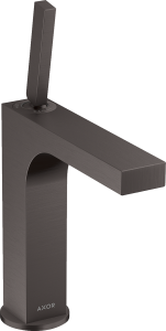 AXOR Citterio Jednouchwytowa bateria umywalkowa 160 z niezamykanym kompletem odpływowym Czarny Chrom Szczotkowany