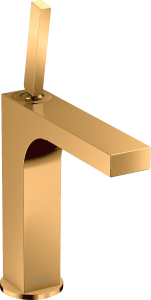 AXOR Citterio Jednouchwytowa bateria umywalkowa 160 z niezamykanym kompletem odpływowym Złoty Optyczny Polerowany