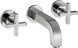 AXOR Citterio 3-otworowa bateria umywalkowa montaż ścienny podtynkowy Chrom