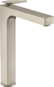 AXOR Citterio Jednouchwytowa bateria umywalkowa 280 z uchwytem dźwigniowym i niezamykanym kompletem odpływowym - szlif diamentowy Nikiel Szczotkowany