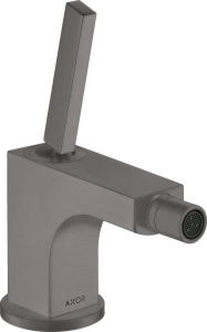 AXOR Citterio Jednouchwytowa bateria bidetowa Czarny Chrom Szczotkowany