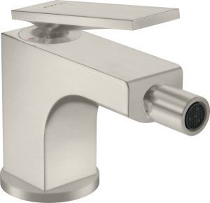 AXOR Citterio Jednouchwytowa bateria bidetowa z uchwytem dźwigniowym i kompletem odpływowym Stal Szlachetna Optyczna