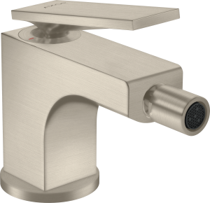 AXOR Citterio Jednouchwytowa bateria bidetowa z uchwytem dźwigniowym i kompletem odpływowym Nikiel Szczotkowany