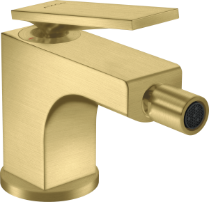 AXOR Citterio Jednouchwytowa bateria bidetowa z uchwytem dźwigniowym i kompletem odpływowym Mosiądz Szczotkowany