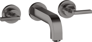 AXOR Citterio 3-otworowa bateria umywalkowa montaż ścienny podtynkowy z uchwytem jednoramiennym, montaż podtynkowy Czarny Chrom Polerowany