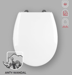 DESKA SEDESOWA KERY STEEL MOCOWANIE METAL. WOLNOOPADAJĄCA TERMOPLAST RTS (IDOL)