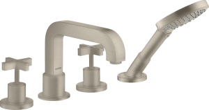 AXOR Citterio 4-otworowa bateria na brzeg wanny Nikiel Szczotkowany