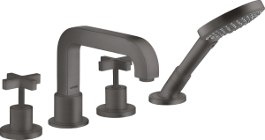 AXOR Citterio 4-otworowa bateria wannowa Czarny Chrom Szczotkowany