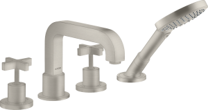 AXOR Citterio 4-otworowa bateria wannowa Stal Szlachetna Optyczna