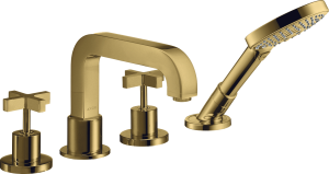 AXOR Citterio 4-otworowa bateria wannowa Złoty Optyczny Polerowany