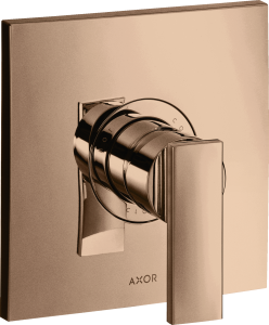 AXOR Citterio Jednouchwytowa bateria prysznicowa podtynkowa Czerwone Złoto Polerowane