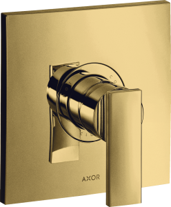 AXOR Citterio Jednouchwytowa bateria prysznicowa podtynkowa Złoty Optyczny Polerowany
