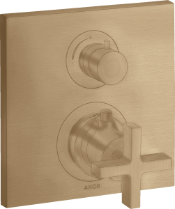 AXOR Citterio Bateria termostatyczna z zaworem odcinającym Brąz Szczotkowany