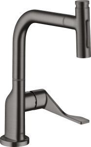 AXOR Citterio Jednouchwytowa bateria kuchenna Select 230 2jet z wyciąganą wylewką Czarny Chrom Szczotkowany