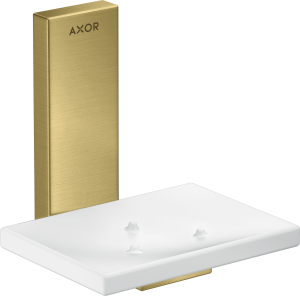 AXOR Universal Rectangular Mydelniczka Mosiądz Szczotkowany