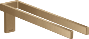 AXOR Universal Rectangular Podwójny wieszak na ręcznik Brąz Szczotkowany