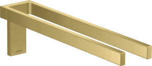 AXOR Universal Rectangular Podwójny wieszak na ręcznik Mosiądz Szczotkowany