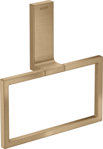 AXOR Universal Rectangular Wieszak na ręcznik typu Ring Brąz Szczotkowany
