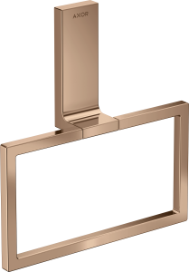 AXOR Universal Rectangular Wieszak na ręcznik typu Ring Czerwone Złoto Polerowane