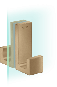 AXOR Universal Rectangular Uchwyt drzwi prysznicowych Brąz Szczotkowany