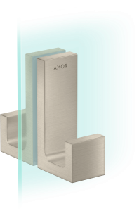 AXOR Universal Rectangular Uchwyt drzwi prysznicowych Nikiel Szczotkowany