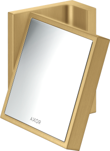 AXOR Universal Rectangular Lustro kosmetyczne Złoty Optyczny Szczotkowany