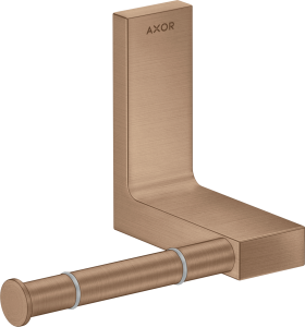 AXOR Universal Rectangular Uchwyt na papier toaletowy Czerwone Złoto Szczotkowane