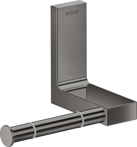 AXOR Universal Rectangular Uchwyt na papier toaletowy Czarny Chrom Polerowany