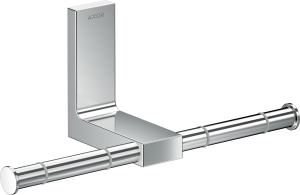 AXOR Universal Rectangular Podwójny uchwyt na papier toaletowy Chrom
