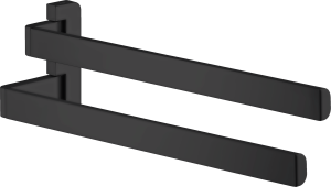 AXOR Universal Softsquare Wieszak na ręcznik 2 ramiona Czarny Matowy