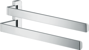 AXOR Universal Softsquare Wieszak na ręcznik 2 ramiona Stal Szlachetna Optyczna