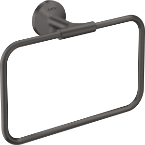 AXOR Universal Circular Wieszak na ręcznik Ring Czarny Chrom Szczotkowany