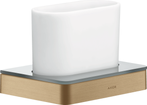 AXOR Universal Softsquare Kubek do mycia zębów Brąz Szczotkowany
