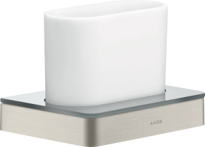 AXOR Universal Softsquare Kubek do mycia zębów Stal Szlachetna Optyczna