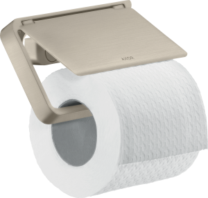 AXOR Universal Softsquare Uchwyt na papier toaletowy z osłoną Nikiel Szczotkowany