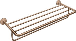 AXOR Universal Circular Półka na ręczniki z wieszakiem Czerwone Złoto Polerowane